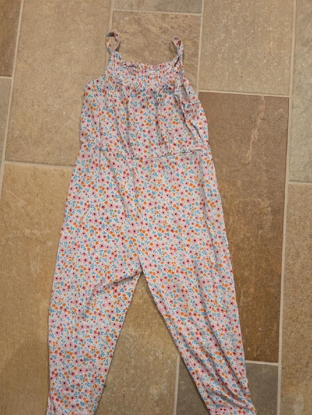 Posh Peanut Pink Floral Elastic Waist Romper